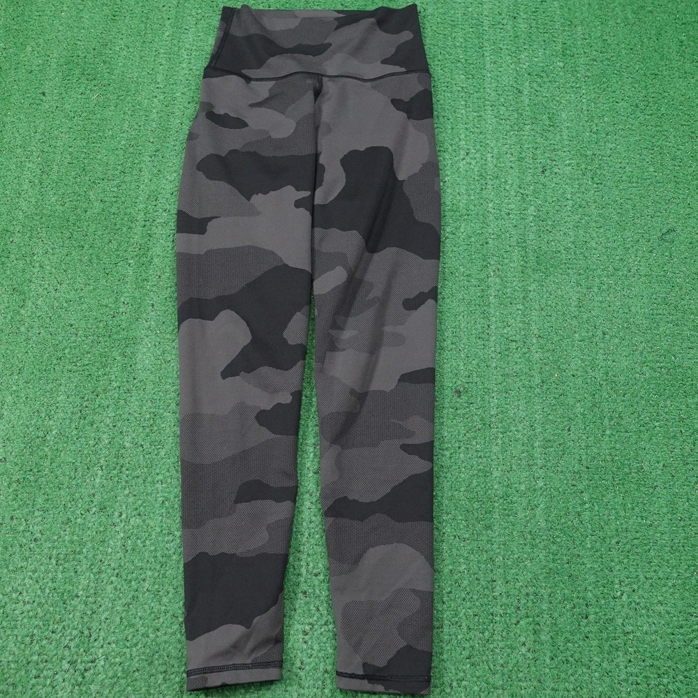 Aerie Leggings Womens S Gray Camo Ankle High Rise CHILL. PLAY. MOVE. Yoga